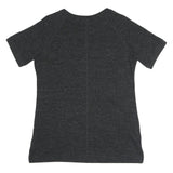 NIKE Womens Black Graphic T-Shirt M Short Sleeve Crew Neck Just Do It Logo