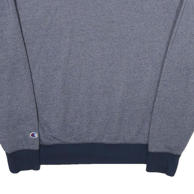 CHAMPION Mens Blue Crew Neck XL Cotton Blend Sweatshirt Pullover Casual