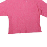 MONSOON Womens Pink Basic Oversized Short Sleeve Crew Neck Top M Summer