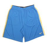 NIKE Mens Shorts Blue & Yellow Sports Regular XL W32 Athletic Gym Bottoms