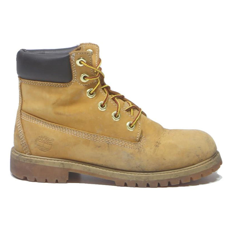 TIMBERLAND Womens Classic 6 Inch Ankle Boots Yellow Leather UK 5.5 Rugged