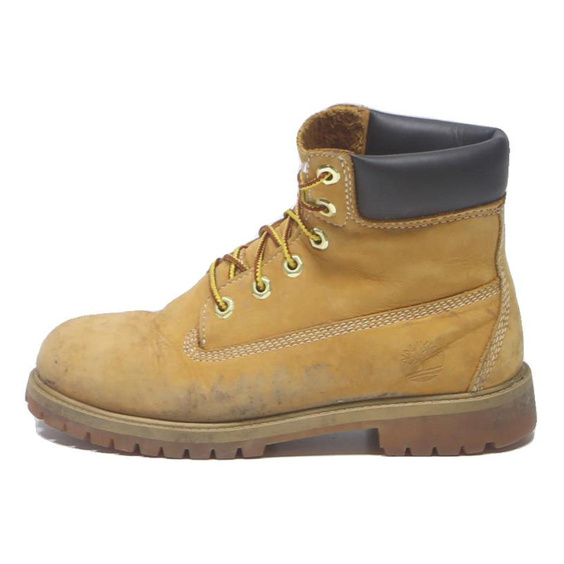 TIMBERLAND Womens Classic 6 Inch Ankle Boots Yellow Leather UK 5.5 Rugged