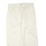 UNITED COLORS OF BENETTON Womens Cotton Blend Cream Regular Fit Straight