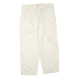 UNITED COLORS OF BENETTON Womens Cotton Blend Cream Regular Fit Straight