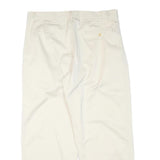 UNITED COLORS OF BENETTON Womens Cotton Blend Cream Regular Fit Straight