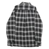 JACHS Mens Black & White Check Shirt L Long Sleeve Casual Comfortable Cotton