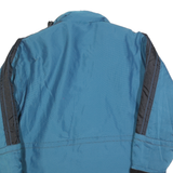 NEVADA Womens Blue & Grey Zip Jacket S Polyester Blend Plain Outdoor Warm