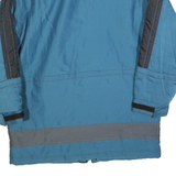 NEVADA Womens Blue & Grey Zip Jacket S Polyester Blend Plain Outdoor Warm