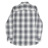 WRANGLER Mens Grey & White Check Shirt M Long Sleeve Button Casual Cotton