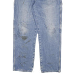 DICKIES Mens Jeans Blue Relaxed Straight Denim Medium W40 L32 Workwear Zip