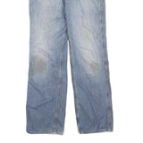 CARHARTT Mens Regular Fit Light Blue Denim Jeans Cotton Blend Button W32 L32