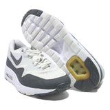 NIKE Air Max 1 Mens Low Top Trainers White & Grey Synthetic UK 9 Sport Casual