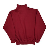 Tultex Blank 1/4 Zip - Large Red Cotton Blend