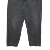 CARHARTT Mens Relaxed Black Cotton Blend Zip Trousers W35 L26 Workwear Style