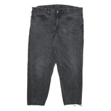 CARHARTT Mens Relaxed Black Cotton Blend Zip Trousers W35 L26 Workwear Style