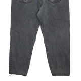 CARHARTT Mens Relaxed Black Cotton Blend Zip Trousers W35 L26 Workwear Style