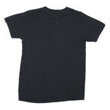 CALVIN KLEIN Mens Black V-Neck T-Shirt M Cotton Blend Classic Casual