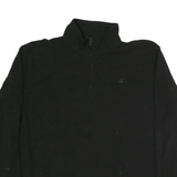 STARTER Mens Black Plain Cotton Pullover Crew Neck Basic Knit XL Lightweight