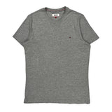 Hilfiger Denim T-Shirt - Large Gray Cotton