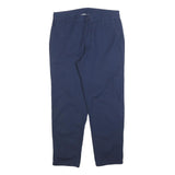 PATAGONIA Womens Cotton Blend Navy Regular Straight Trousers W31 L27 Comfortable