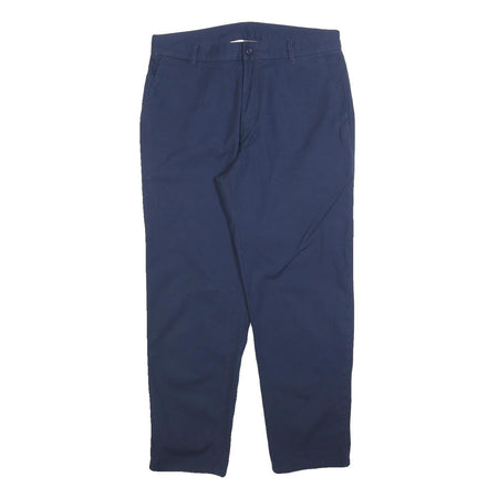 PATAGONIA Womens Cotton Blend Navy Regular Straight Trousers W31 L27 Comfortable