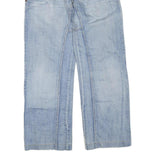 M.S Womens Jeans Blue Regular Cotton Blend Button W34 L30 Light Wash Pockets