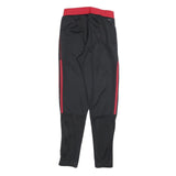 ADIDAS Mens Joggers Black & Red Regular Tapered S W25 L27 Manchester United Logo