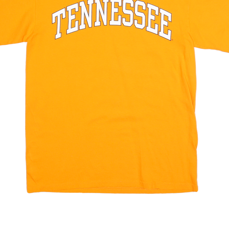 ANVIL Mens Orange Tennessee Graphic T-Shirt M Short Sleeve Crew Neck Cotton