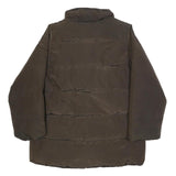 WEEKEND MAX MARA Womens Brown Nylon Quilted Jacket UK 12 Zip Closure Relaxed Fit