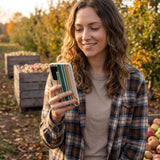 London Fog Retro Lines Samsung Galaxy S25 Case - Lifestyle photo showing phone case in use