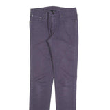 LEVI'S Womens Slim Purple Cotton Blend Denim Jeans W28 L33 Classic Zip Pockets