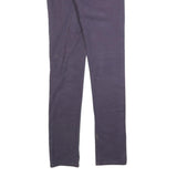 LEVI'S Womens Slim Purple Cotton Blend Denim Jeans W28 L33 Classic Zip Pockets