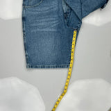 Carpenter Wrangler Denim Shorts - 37W 10L Blue Cotton