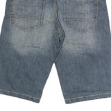 ANGELO LITRICO Mens Blue Casual Denim Shorts M W36 Cotton Relaxed Fit