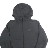 NIKE Mens Black Full Zip Hoodie M Sportswear Casual Cotton Sweatshirt
