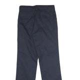 DICKIES Mens Cotton Blend Navy Regular Straight Trousers W28 L28 Workwear Zip