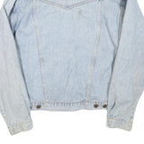 WRANGLER Mens Blue Denim Jacket M Cotton Blend Button Front Classic Western