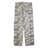 ANGELO LITRICO Mens Regular Fit Camouflage Trousers W32 L32 Polyester Zip