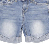 WALLFLOWER Womens Denim Blue Casual Shorts XXS W25 Cotton Blend