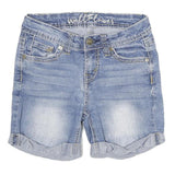 WALLFLOWER Womens Denim Blue Casual Shorts XXS W25 Cotton Blend