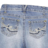 WALLFLOWER Womens Denim Blue Casual Shorts XXS W25 Cotton Blend