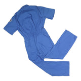 TOPPMASTER Mens Blue Polyester Blend Dungarees Regular Fit Short Sleeve M W32