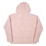ELLESSE Womens Pink Hooded Jacket UK 10 Polyester Blend Zip Casual Puffer