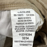 Wrangler Cargo Trousers - 32W 30L Khaki Cotton