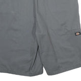 DICKIES Mens Grey Casual Shorts XL W40 Workwear Relaxed Fit Polyester Blend