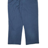 DICKIES Mens Cotton Blend Navy Blue Regular Fit Straight Leg Trousers W35 L28