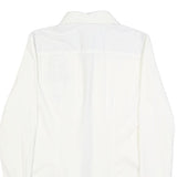 LA MARTINA Womens White Cotton Blend Shirt XS Embroidered Logo Button-Up