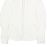 LA MARTINA Womens White Cotton Blend Shirt XS Embroidered Logo Button-Up
