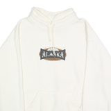 PRINCESS CRUISES COLLECTION Mens White Alaska Pullover Hoodie M Cotton Blend