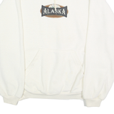 PRINCESS CRUISES COLLECTION Mens White Alaska Pullover Hoodie M Cotton Blend